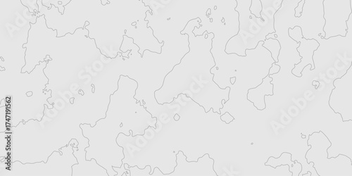 Contour lines topography minimalist gray geographic mountain relief map background, abstract curve textured grey surface modern design with topographic wavy seamless pattern of detail background.