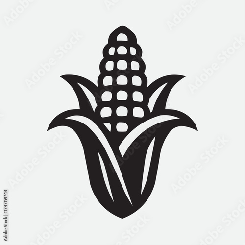 vector illustration of a corn