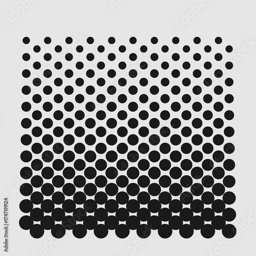 Halftone Effect - Dark gray halftone, pop art print, comic book, halftone effect illustration.