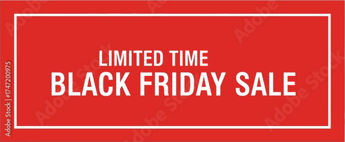 Bold red banner announces a limited-time Black Friday sale event
