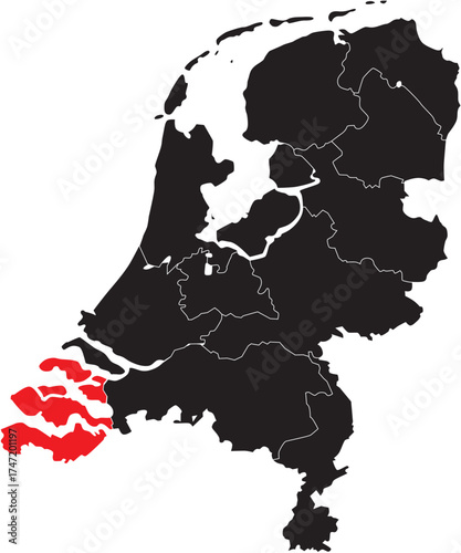 Zeeland Province on The Netherlands