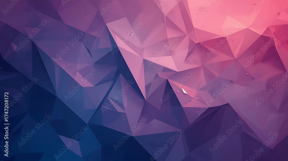 Obraz premium Abstract Geometric Polygonal Background With Gradient Colors And Subtle Light Effects