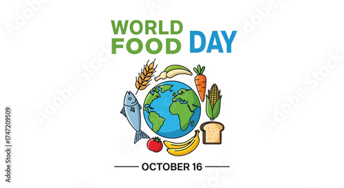 Celebrate World Food Day on October 16th with diverse foods from around the globe, promoting nutrition, sustainability, and global unity for a healthier planet
