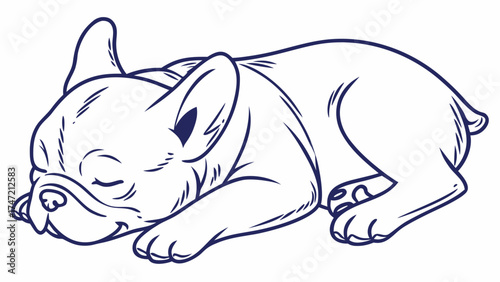 A Girl and Her Dog in a Serene Moment, Graphic Illustration, Calm Environment