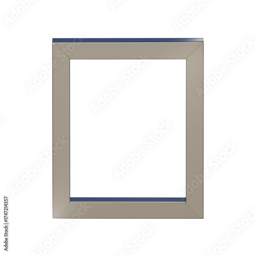 Simple vintage silver picture frame