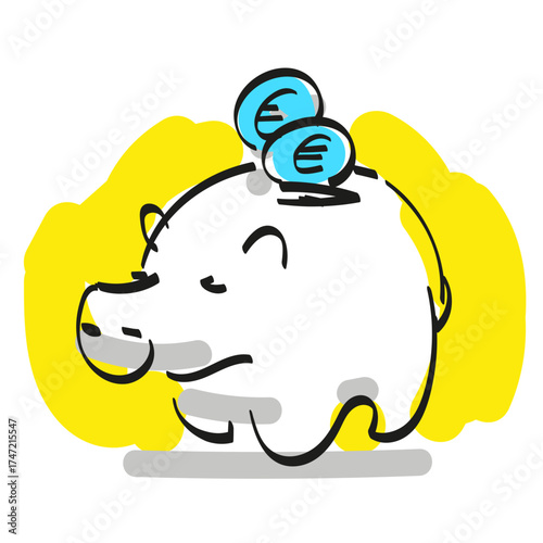 Icon, Symbol Sparsam