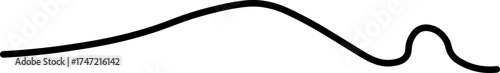 Gentle wave line with smooth, flowing curves and a rhythmic motion.