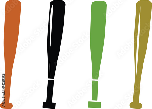 Colorful array baseball bats for spring training sports youth athletics materials