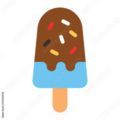 ice cream lolly icon for illustration