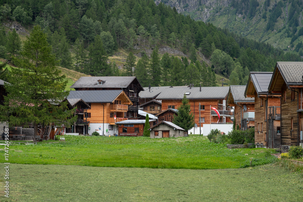 Fototapeta premium Village of Ulrichen in Valais in Swiss