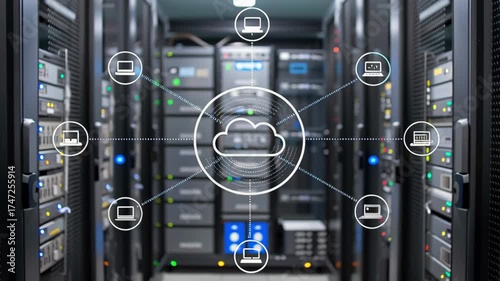 Cloud Computing Technology Platform Enhances Connectivity and Efficiency Data Management Across Multiple Devices and Servers for Seamless