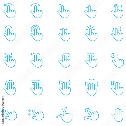 
Line style icons of animation: animated loading circle, character with movement lines, zooming lens, animated sparkle, stretching object, animated shadow, bouncing spring, floating cloud.