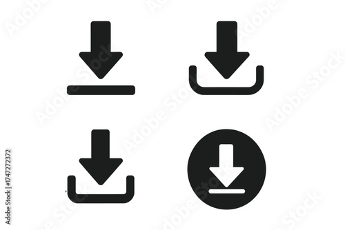 Vector paintbrush icon set with transparent background, editable brush stroke illustration, digital art design tools, creative painting graphics, artistic brush symbols