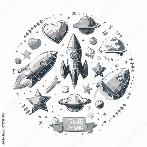 Space pixel game isolated vector icons font and cosmic characters. Arrows and hearts spaceship and aliens stars and planets, score points and meteorite. Arcade games elements. Video platform interface