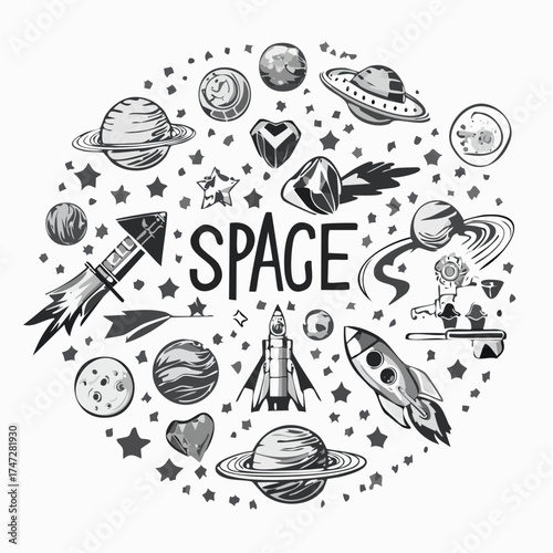 Space pixel game isolated vector icons font and cosmic characters. Arrows and hearts spaceship and aliens stars and planets, score points and meteorite. Arcade games elements. Video platform interface
