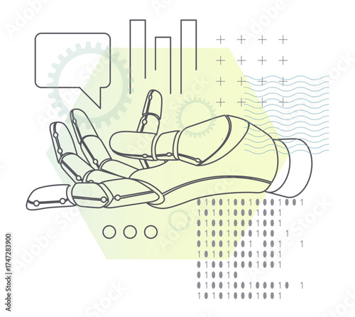 Robotic Hand - Enable Growth - Illustration