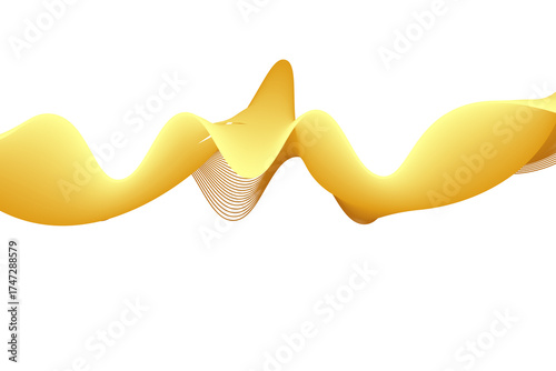 waves graphic design element isolated on transparent background