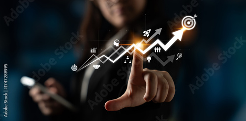 Business growth strategy drives goal achievement. Business growth improves performance, supports innovation, business growth tracks success, and business growth builds future. Latch