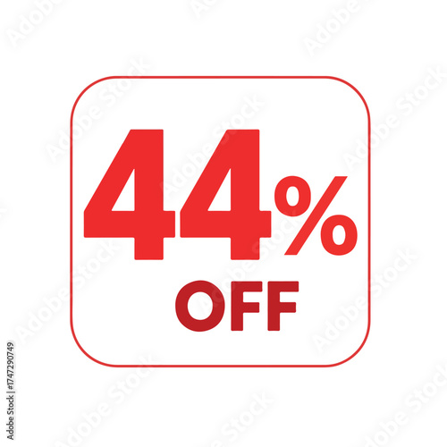 Sale Announcement with 44 Discount Special Offer for Customers