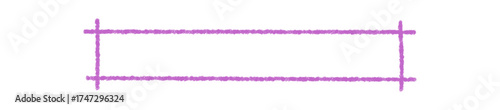 Crayon sketch rectangle frame with rough outline. Purple border adds card and banner style. Text box element defines the graphic, modern background for creative post or template design.