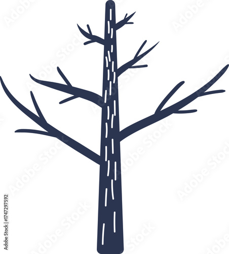 Simple leafless tree illustration
