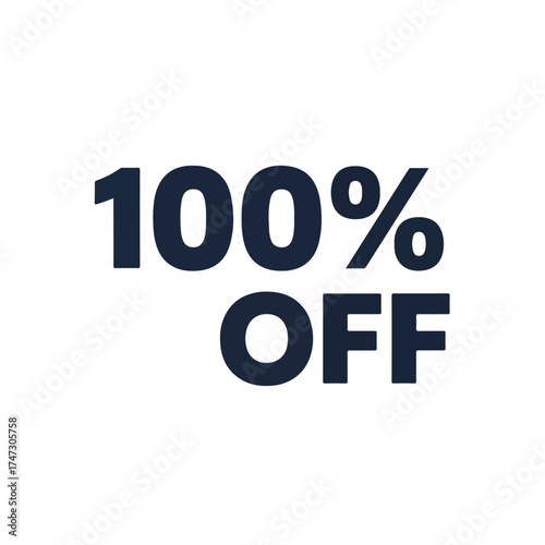 100 Off Sale Big Discount Clearance Event Limited Time Offer Special Promotion Zero Price Tag