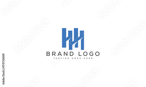 letter HH logo design vector template design for brand.