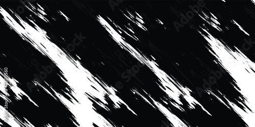 Abstract black and white artwork with diagonal brushstrokes, creating a textured pattern.