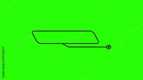 callout title with green screen display