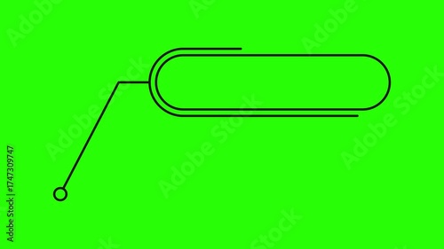 title text with green screen display