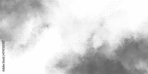 Soft Gray Clouds Over Bright Sky in Monochrome Texture, Abstract Weather Background.
