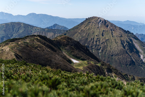 新潟焼山　火打山山頂より