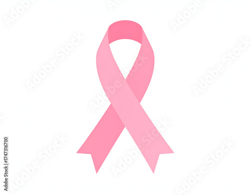 Pink Ribbon Symbolizing Breast Cancer Awareness and Support for Survivors.