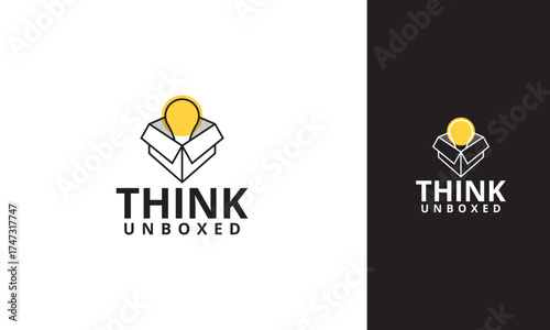 Think Unboxed Logo: A lightbulb emerging from an open box, symbolizing innovative ideas.