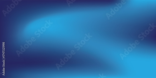 Simple Blue gradient studio room, abstract background pattern, walls and floor reflect neon lights. art