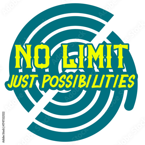 Motivation typography for Tshirt design. Bright colors with bold style. Healthy mindset and active spirit. Perfect for lifestyle or streetwear theme. Modern graphic for daily motivation.