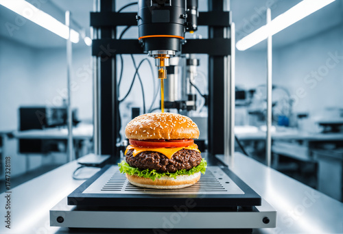 a fresh cheeseburger is pre...