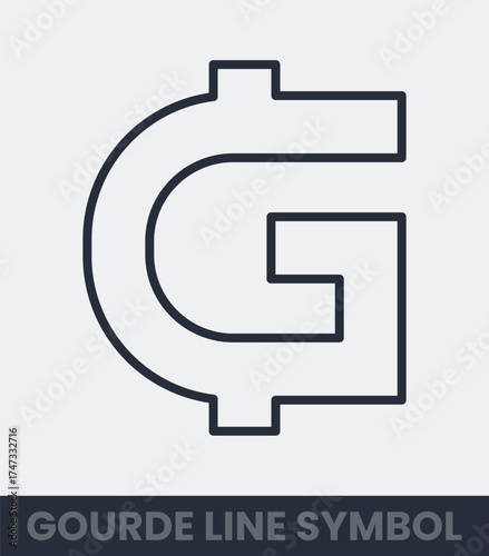 Modern g letter symbol minimalist line art design