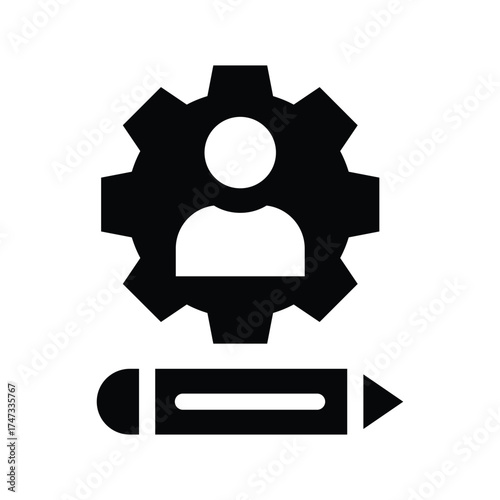  skills glyph icon illustration vector graphic.eps