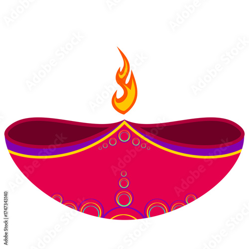 Diwali Diya Illustration