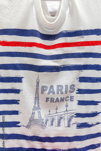 France, Paris. Souvenir t-shirt.