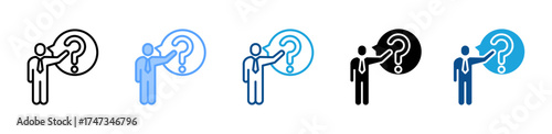 Question icon sheet multiple style collection