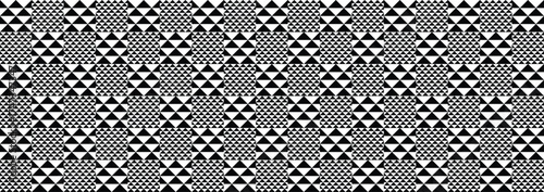 Modern Black and White Pattern Texture Seamless Monochrome Background triangle halftone for Wallpapers, Posters, and Graphic Design Projects