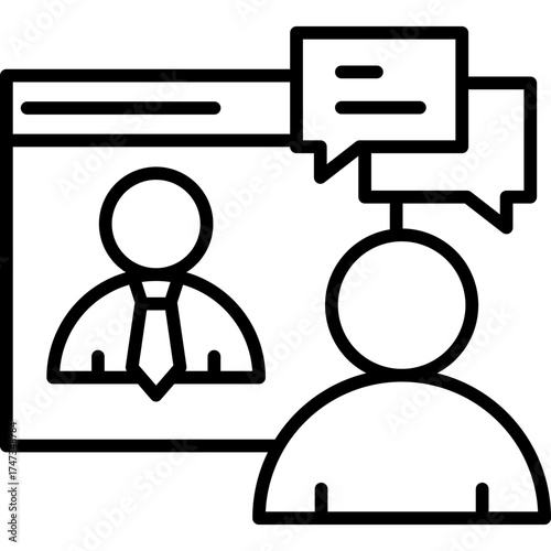Online Interview Icon