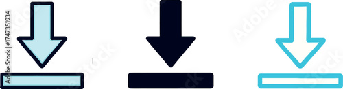 Download Symbols in Multiple Styles for Website and Application Designs Showcasing File Transfers and Data Access