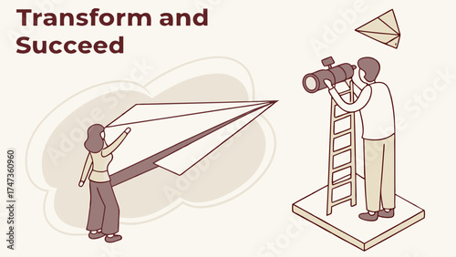Collaboration Vision Growth Future Planning Business Strategy Teamwork Success Achievement Progress Goal Setting Opportunity Innovation Development Ambition Aspiration Perspective.