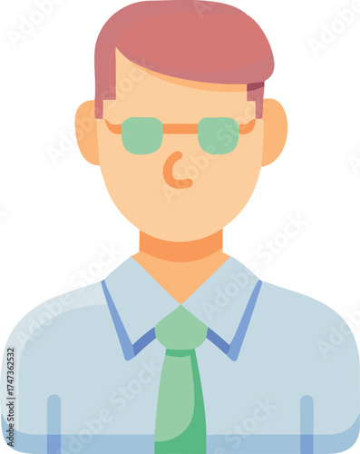 A man with glasses wearing a tie, looking confidently at the camera.