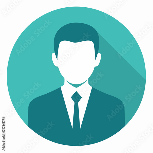 Male User Icon representing a professional businessman in a suit, conveying professionalism and trust