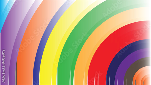 Vibrant Rainbow Spectrum Abstract Art Composition: A Multicolored Circular Gradient of Light and Color Playfulness, with a Gradual Brightness