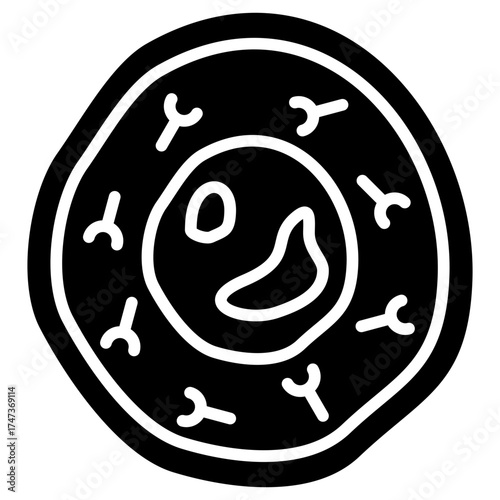 B-Cell glyph icon